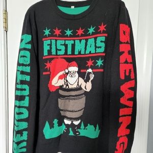 Revolution Brewing Fistmas Sweater Size XXL